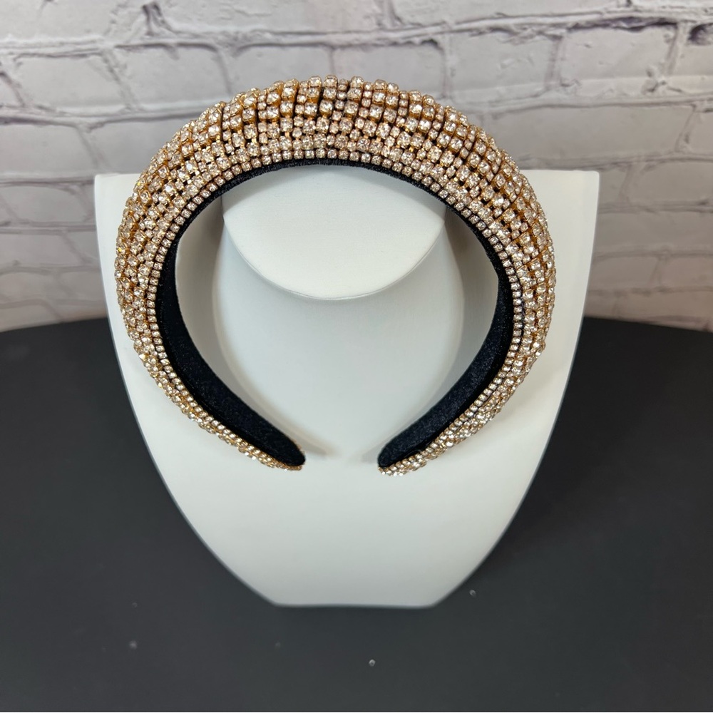 Luxury Elegant Rhinestone Hairband, Baroque Style Sparkling Headband NWOT